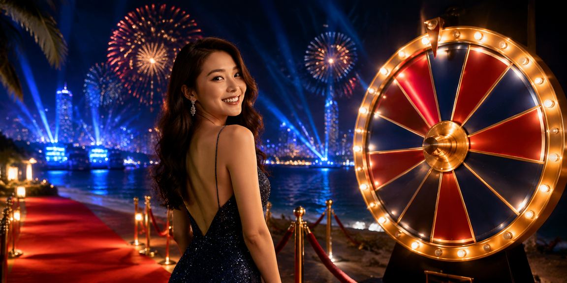 Trò chơi roulette trên nền biển Vũng Tàu với giao diện di động mpv7